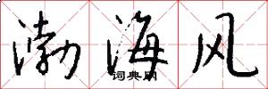 渤海风怎么写好看