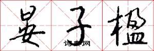 晏子楹怎么写好看