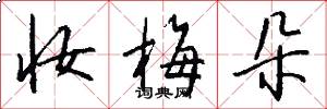 妆梅朵怎么写好看