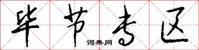 毕节专区怎么写好看