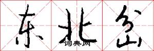 东北岔怎么写好看