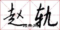 赵轨怎么写好看