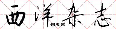 西洋杂志怎么写好看