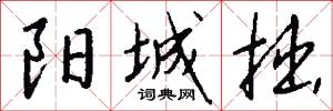 阳城拙怎么写好看