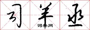 司羊丞怎么写好看