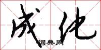 成化怎么写好看
