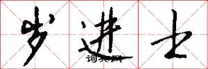 岁进士怎么写好看