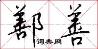 鄯善怎么写好看