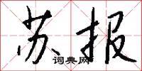 苏报怎么写好看