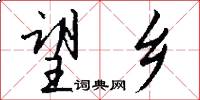 望乡怎么写好看
