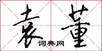 袁董怎么写好看