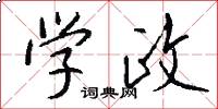 学政怎么写好看