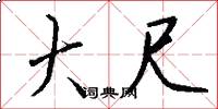 大尺怎么写好看