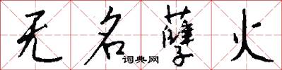 无名孽火怎么写好看