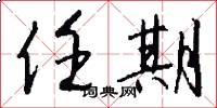 任期怎么写好看