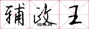 辅政王怎么写好看