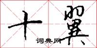 十翼怎么写好看