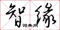 智缘怎么写好看