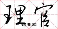理官怎么写好看