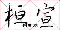 桓宣怎么写好看