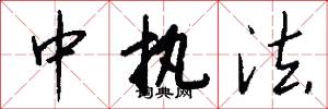 中执法怎么写好看