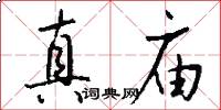 真庙怎么写好看