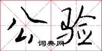 公验怎么写好看