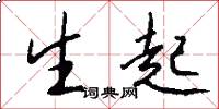 生起怎么写好看