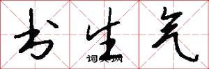 书生气怎么写好看