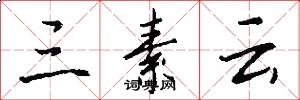 三素云怎么写好看