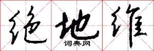 绝地维怎么写好看
