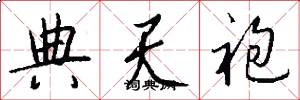 典天袍怎么写好看