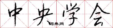 中央学会怎么写好看