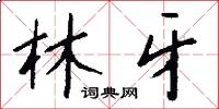 林牙怎么写好看