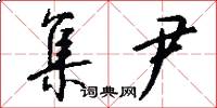 集尹怎么写好看