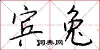 宾兔怎么写好看