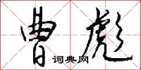 曹彪怎么写好看
