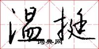 温挺怎么写好看