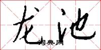 龙池怎么写好看