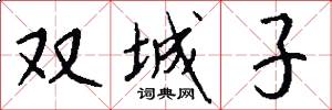 双城子怎么写好看