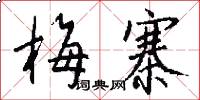 梅寨怎么写好看