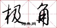 极角怎么写好看