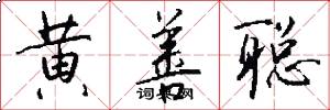 黄善聪怎么写好看