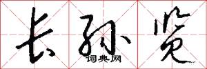 长孙览怎么写好看