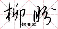 柳盼怎么写好看
