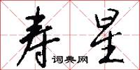寿星怎么写好看