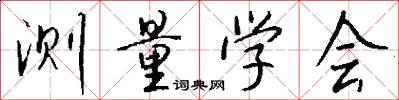 测量学会怎么写好看