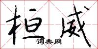 桓威怎么写好看