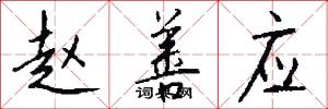 赵善应怎么写好看