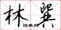 林巽怎么写好看